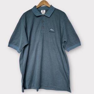 NFL Broncos Blue Polo Shirt Classic Design Size XL‎